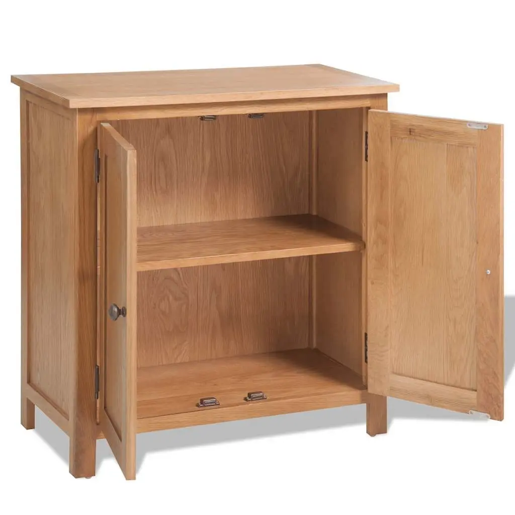 Solid Oak Wood Sideboard Storage Cabinet Living Room Dining Furniture Brown