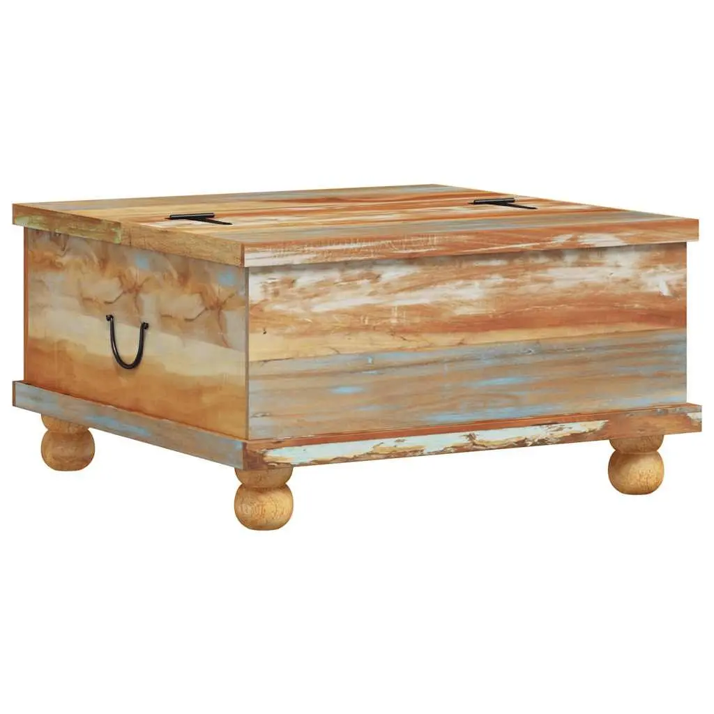 Coffee Table Industrial Vintage Reclaimed Wood 70x70x38 cm Brown