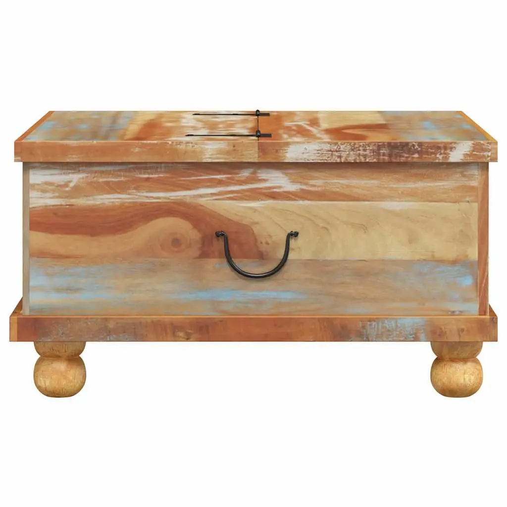 Coffee Table Industrial Vintage Reclaimed Wood 70x70x38 cm Brown