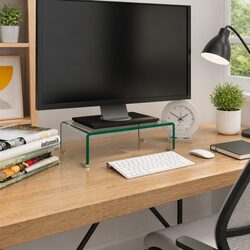 Specifications for Glass TV Stand Monitor Riser 40x25x11cm