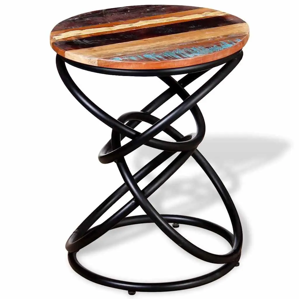 End Table Solid Reclaimed Wood Vintage Side Coffee Table Living Room Furniture