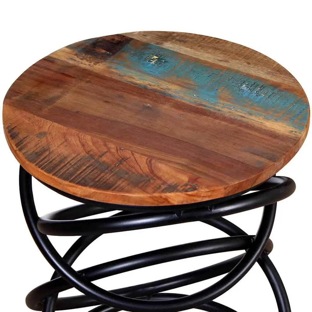 End Table Solid Reclaimed Wood Vintage Side Coffee Table Living Room Furniture