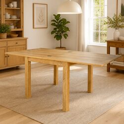 Dimensions and Specs: Extendable Dining Table in Solid Oak