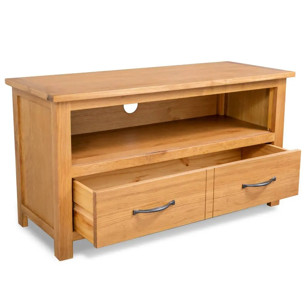 Wooden TV Cabinet for Living Room Brown 90 x 35 x 48 cm