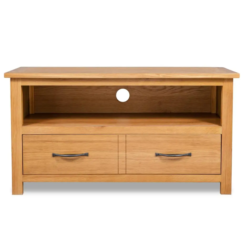 Wooden TV Cabinet for Living Room Brown 90 x 35 x 48 cm