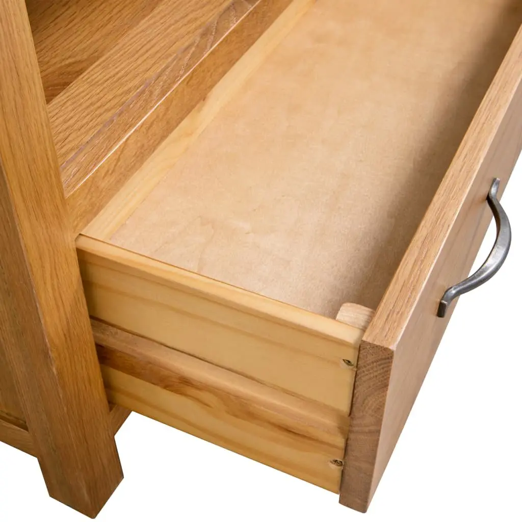 Wooden TV Cabinet for Living Room Brown 90 x 35 x 48 cm