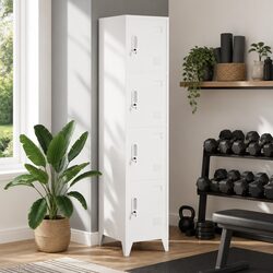 Specifications of Grey Locker Cabinet with 4 Compartments