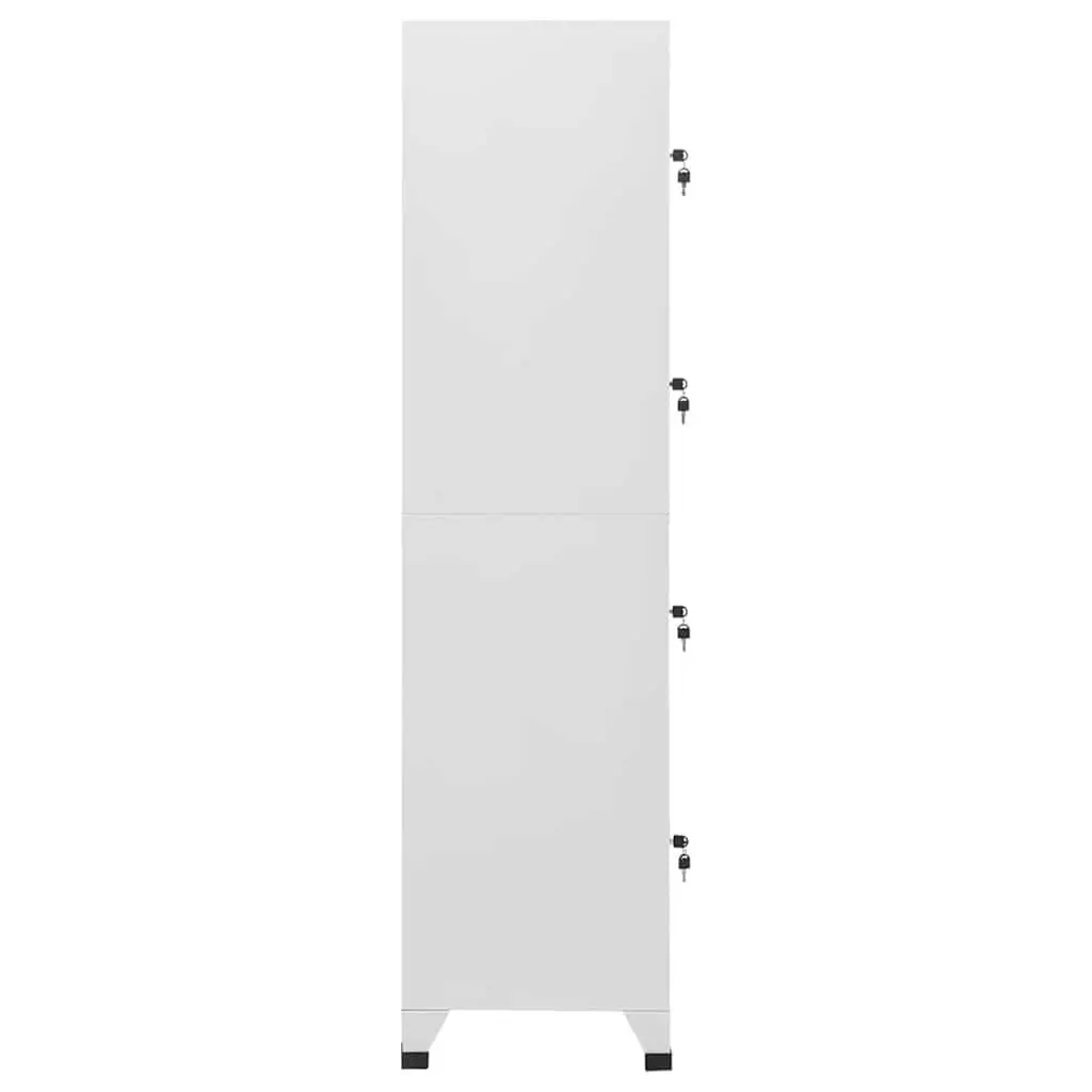 Grey Locker Cabinet with 4 Compartments