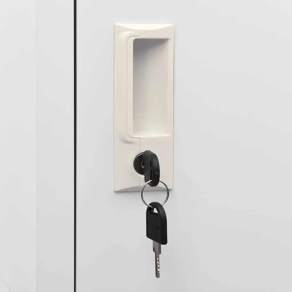 Grey Locker Cabinet with 4 Compartments