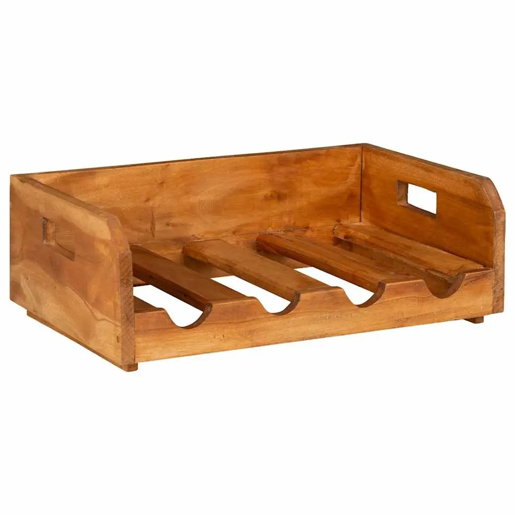 Wine Rack Set for Kitchen Dining Bar 4 Piece Wooden Storage Holder Stackable Display