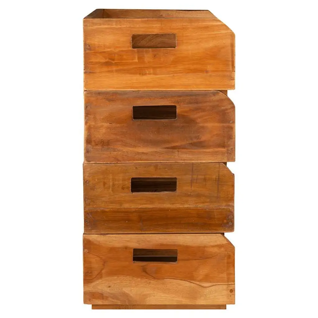 Wine Rack Set for Kitchen Dining Bar 4 Piece Wooden Storage Holder Stackable Display