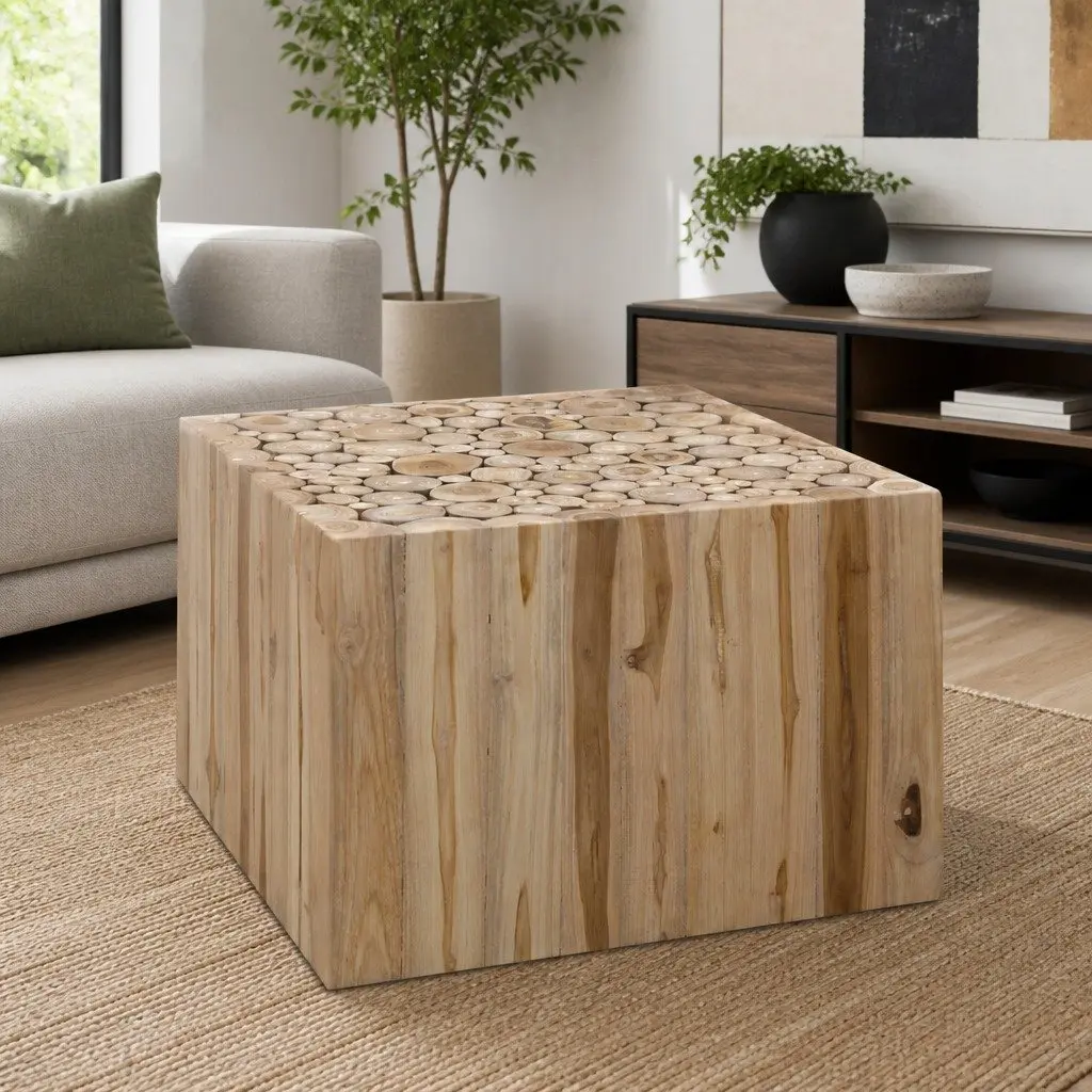 Coffee Table Brown Accent Side End Table Sturdy Durable Home Furniture Decor
