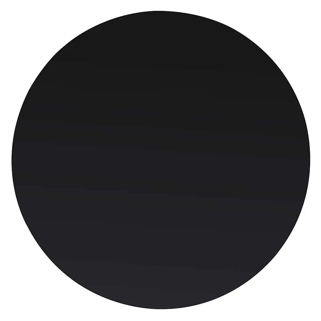 Round Tempered Glass Table Top for Dining Coffee Garden 400mm Black
