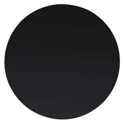 400mm Round Tempered Glass Table Top in Black