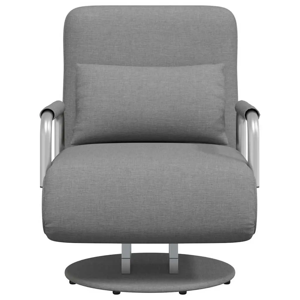 Convertible Swivel Chair Sofa Bed Recliner Chaise Lounge Grey Fabric Sleeper