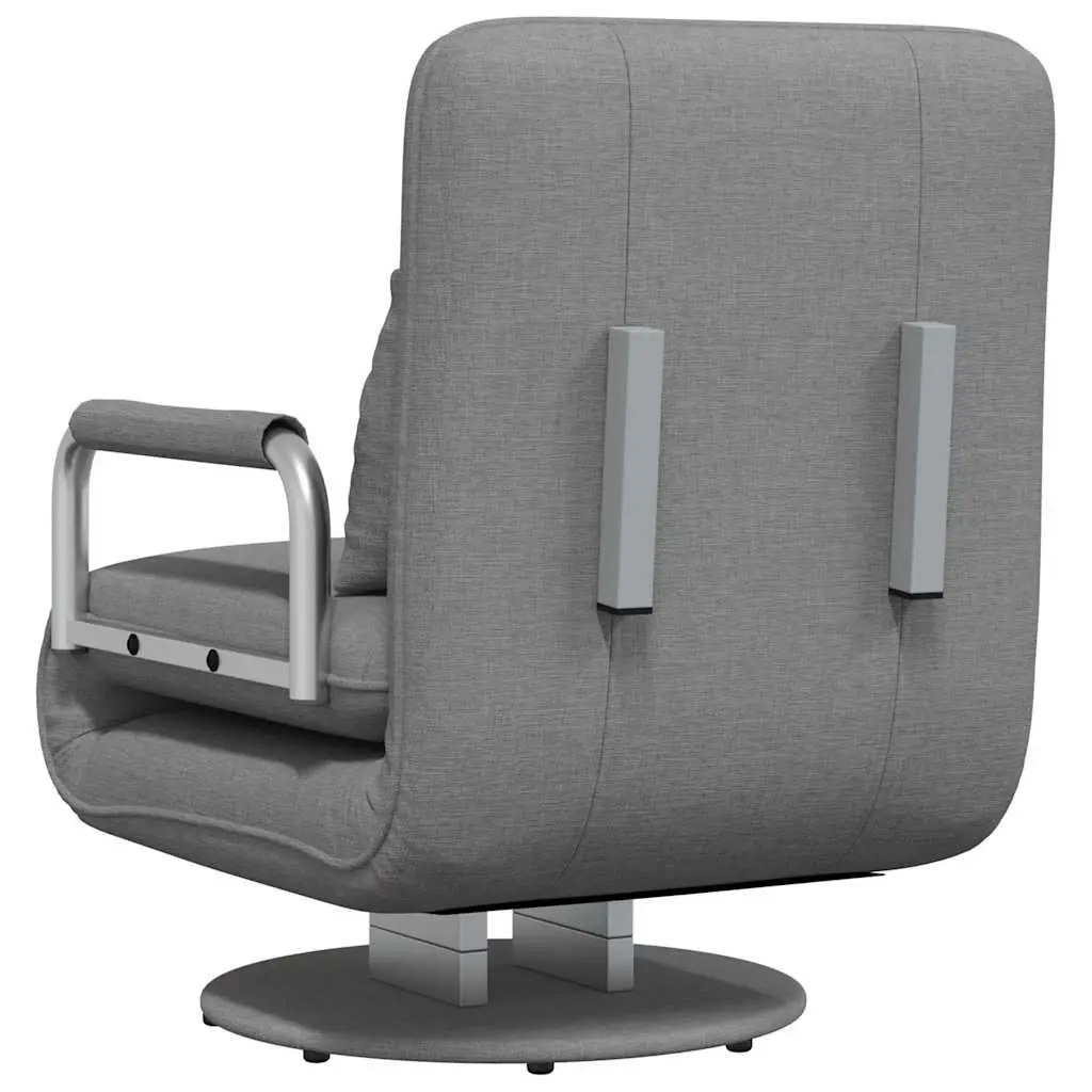 Convertible Swivel Chair Sofa Bed Recliner Chaise Lounge Grey Fabric Sleeper
