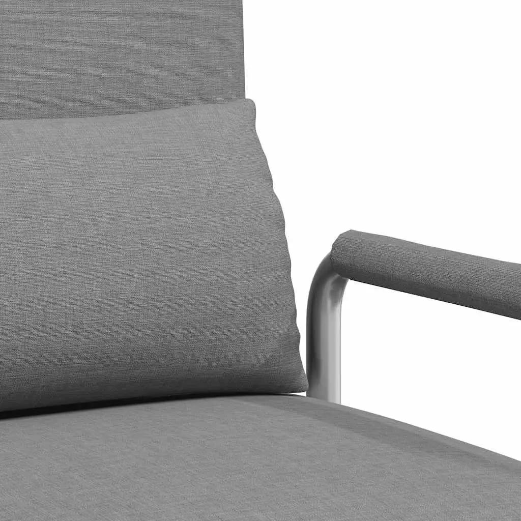 Convertible Swivel Chair Sofa Bed Recliner Chaise Lounge Grey Fabric Sleeper