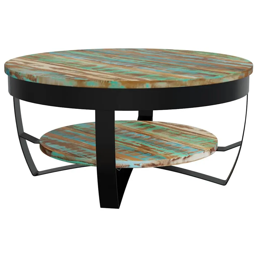 Coffee Table Industrial Vintage Style 65 cm Handmade Solid Reclaimed Wood