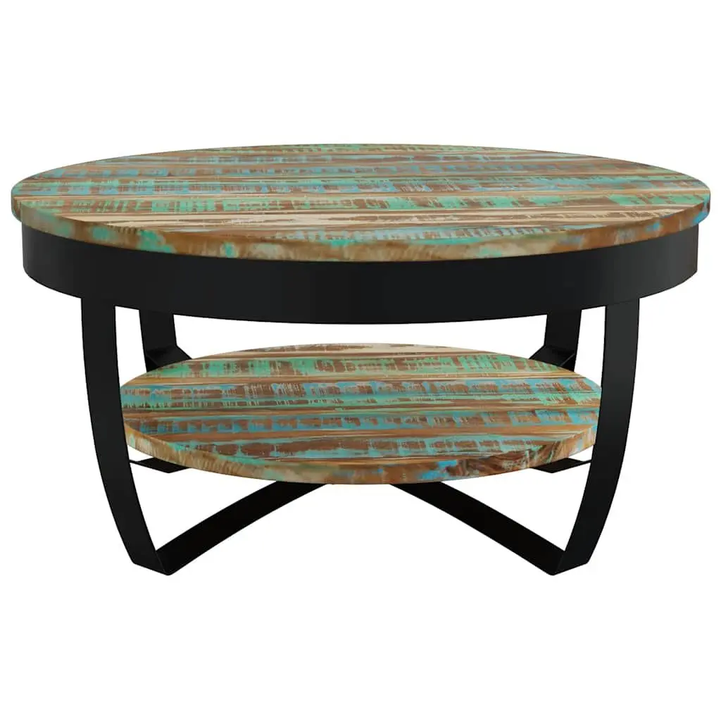 Coffee Table Industrial Vintage Style 65 cm Handmade Solid Reclaimed Wood
