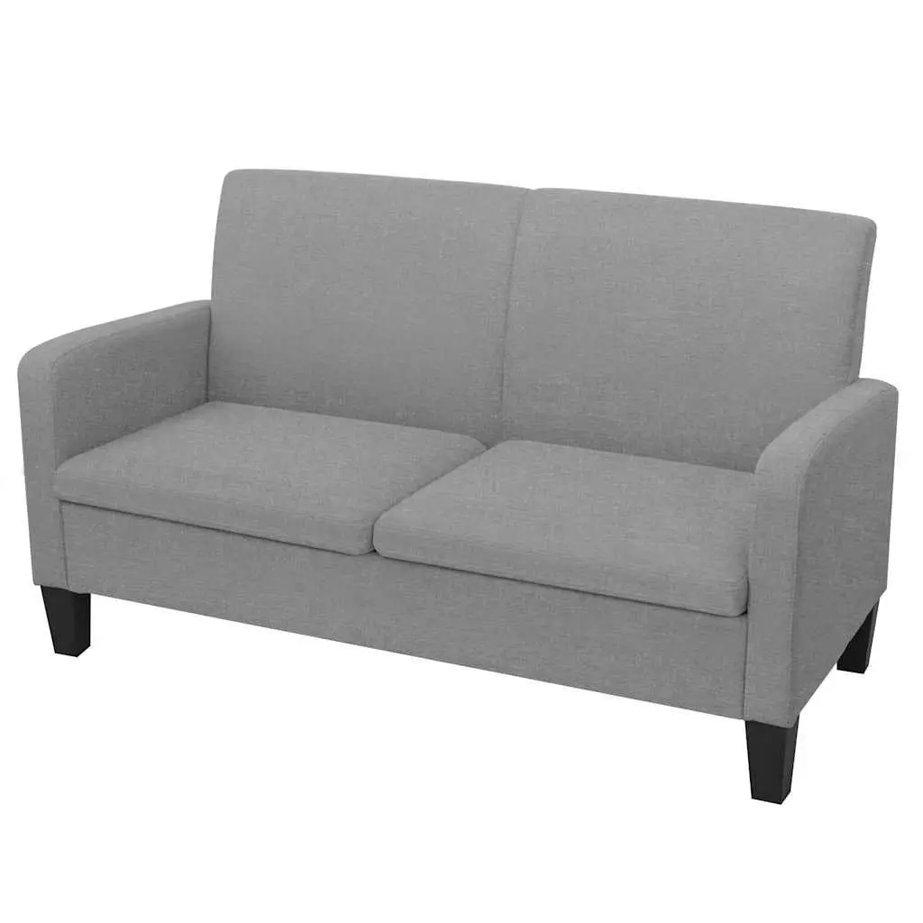 2-Seater Sofa Grey Living Room Furniture 135cm