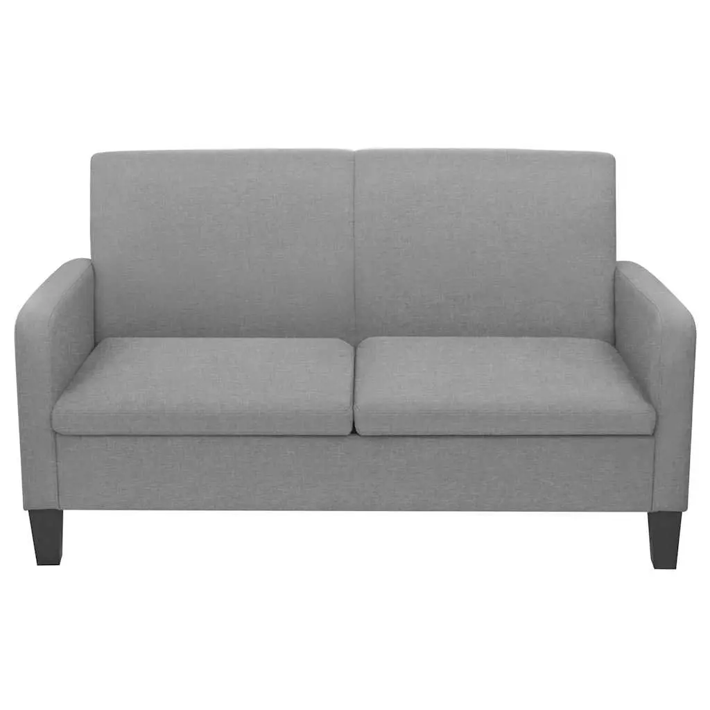 2-Seater Sofa Grey Living Room Furniture 135cm