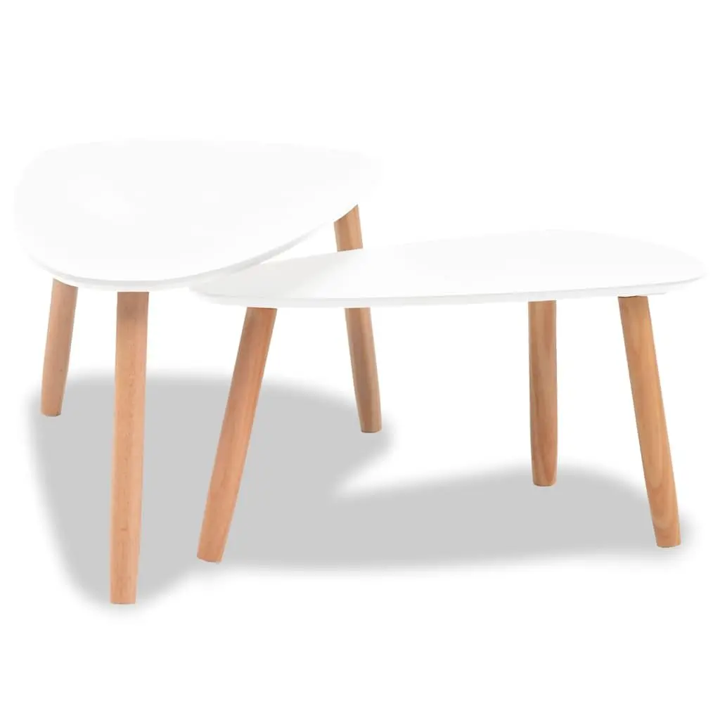 Coffee Table Set 2 Pieces Living Room Scandinavian Style