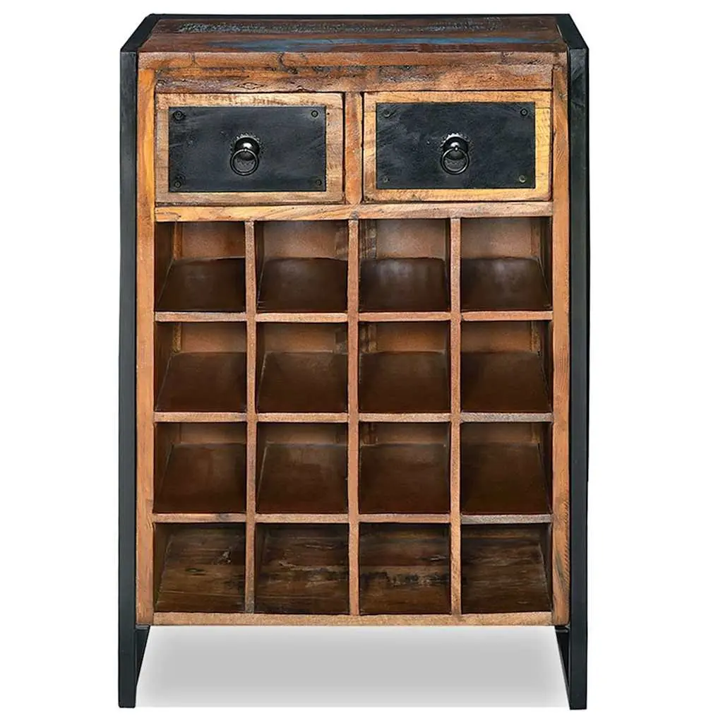 16 Bottle Wine Rack with Drawers