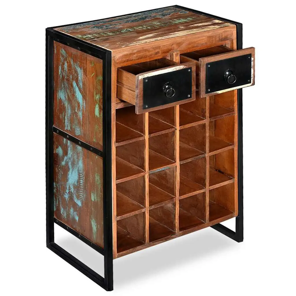 16 Bottle Wine Rack with Drawers