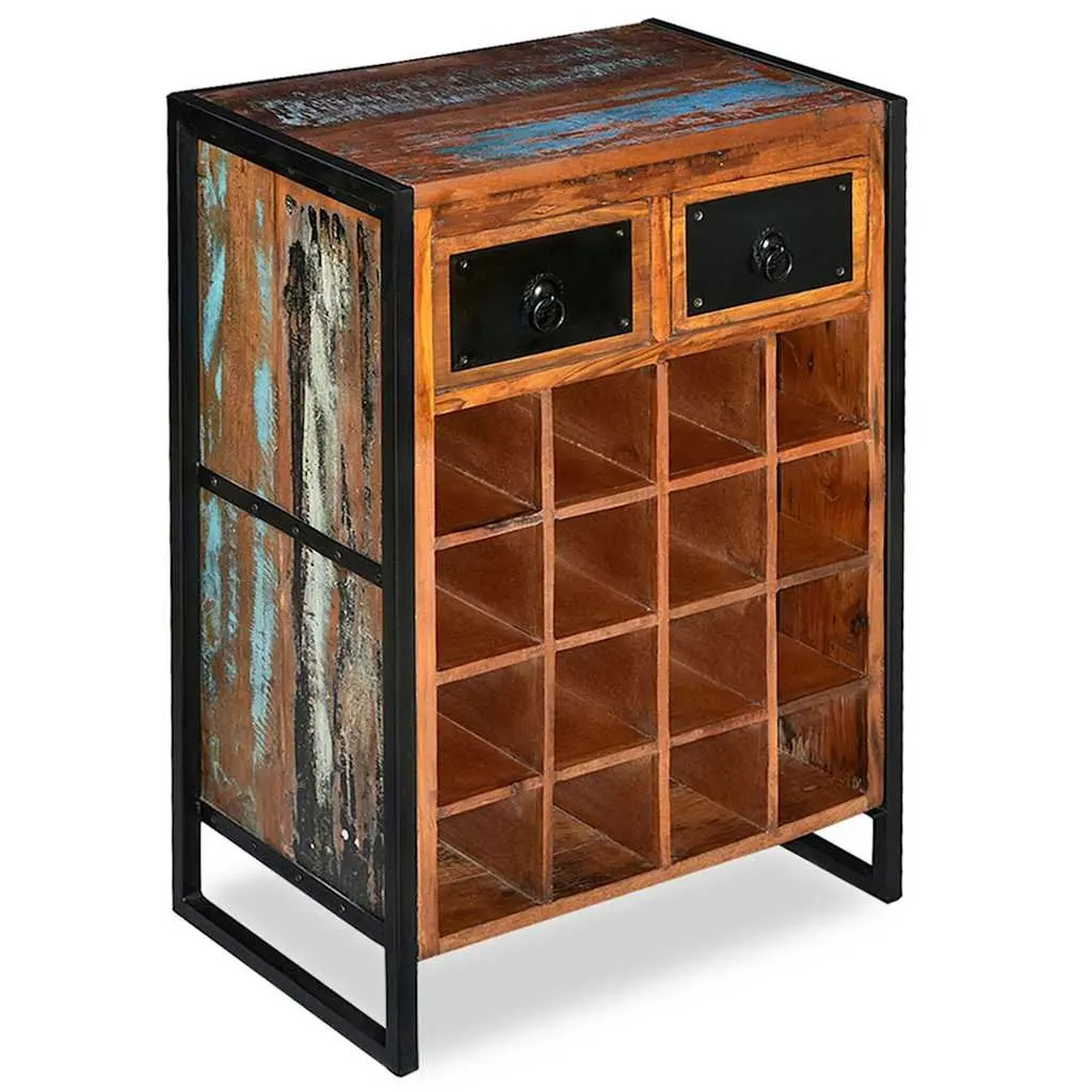 16 Bottle Wine Rack with Drawers