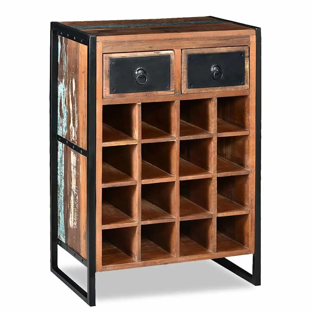 16 Bottle Wine Rack with Drawers