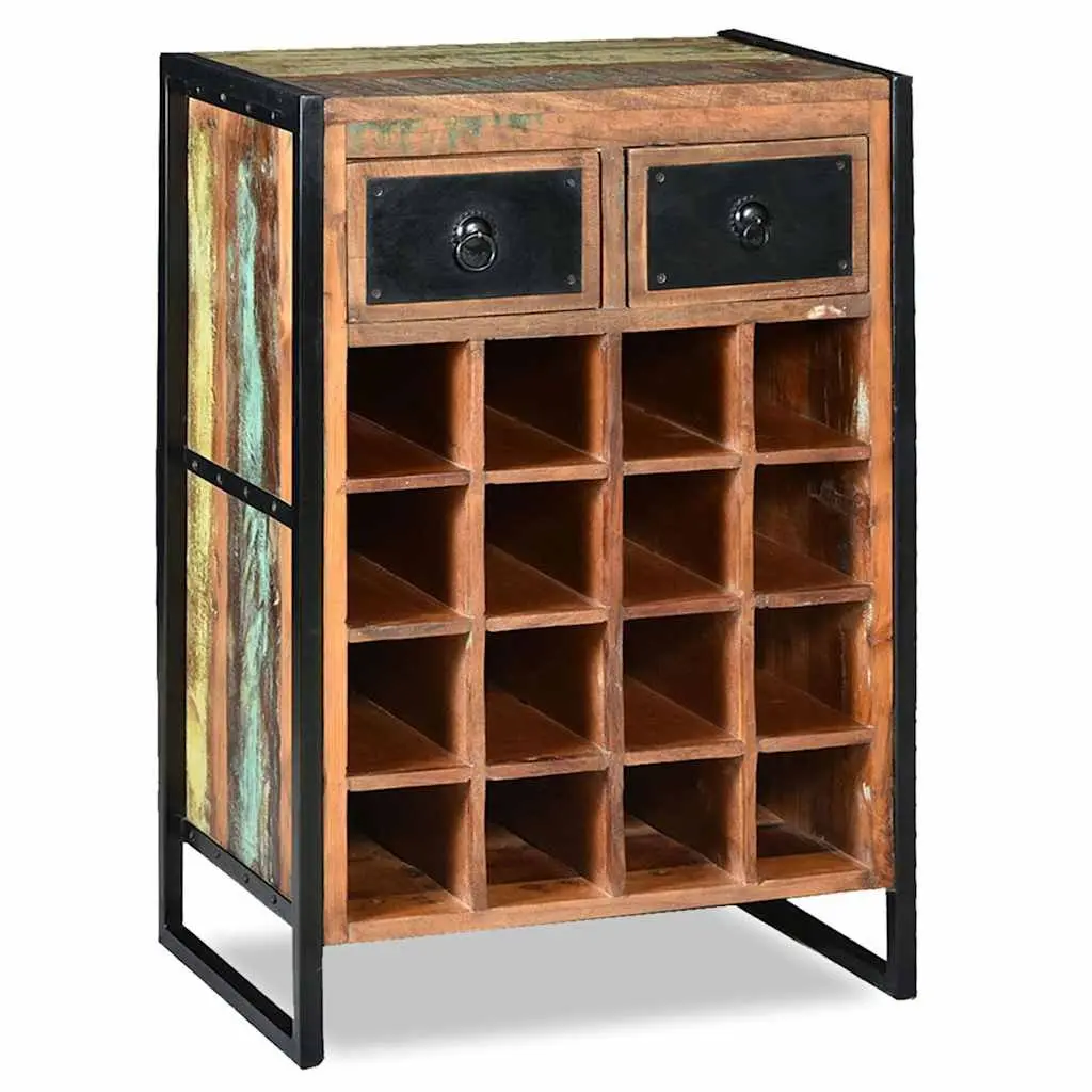16 Bottle Wine Rack with Drawers