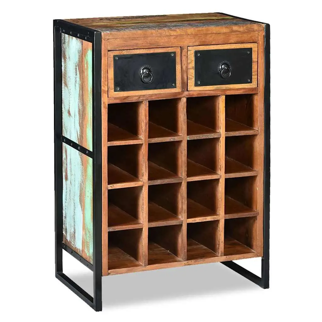 16 Bottle Wine Rack with Drawers