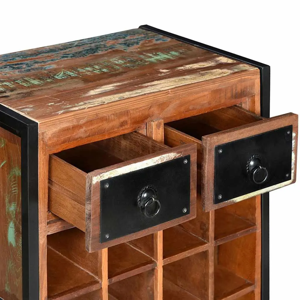 16 Bottle Wine Rack with Drawers