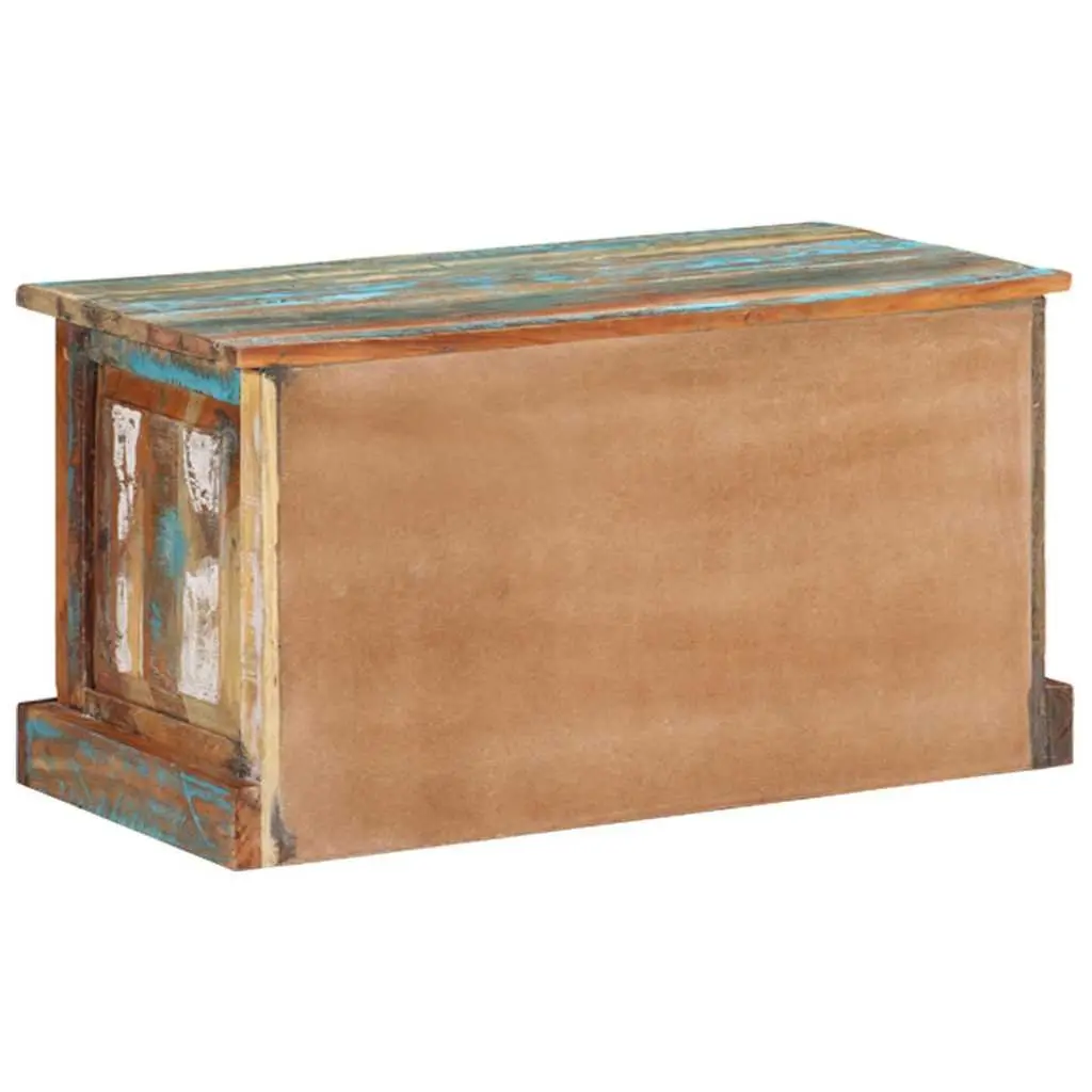 Shoe Storage Bench Solid Reclaimed Wood Entryway Hall Seating with Interior