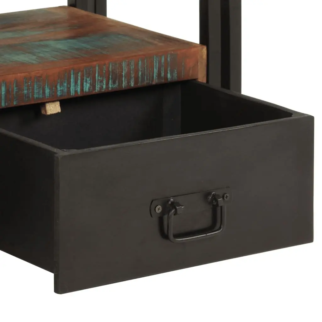 TV Cabinet Solid Reclaimed Wood Industrial Style Antique Drawers Shelf Unit
