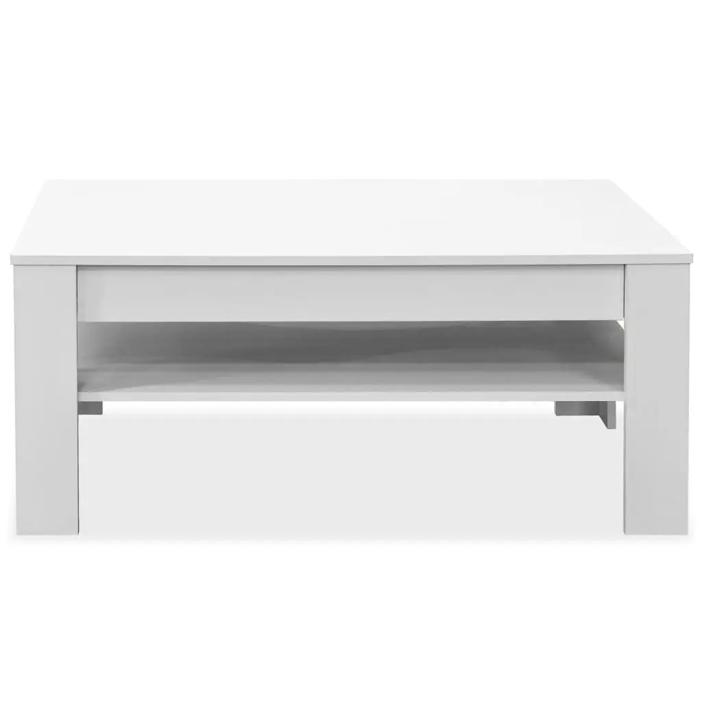 White Coffee Table with Storage