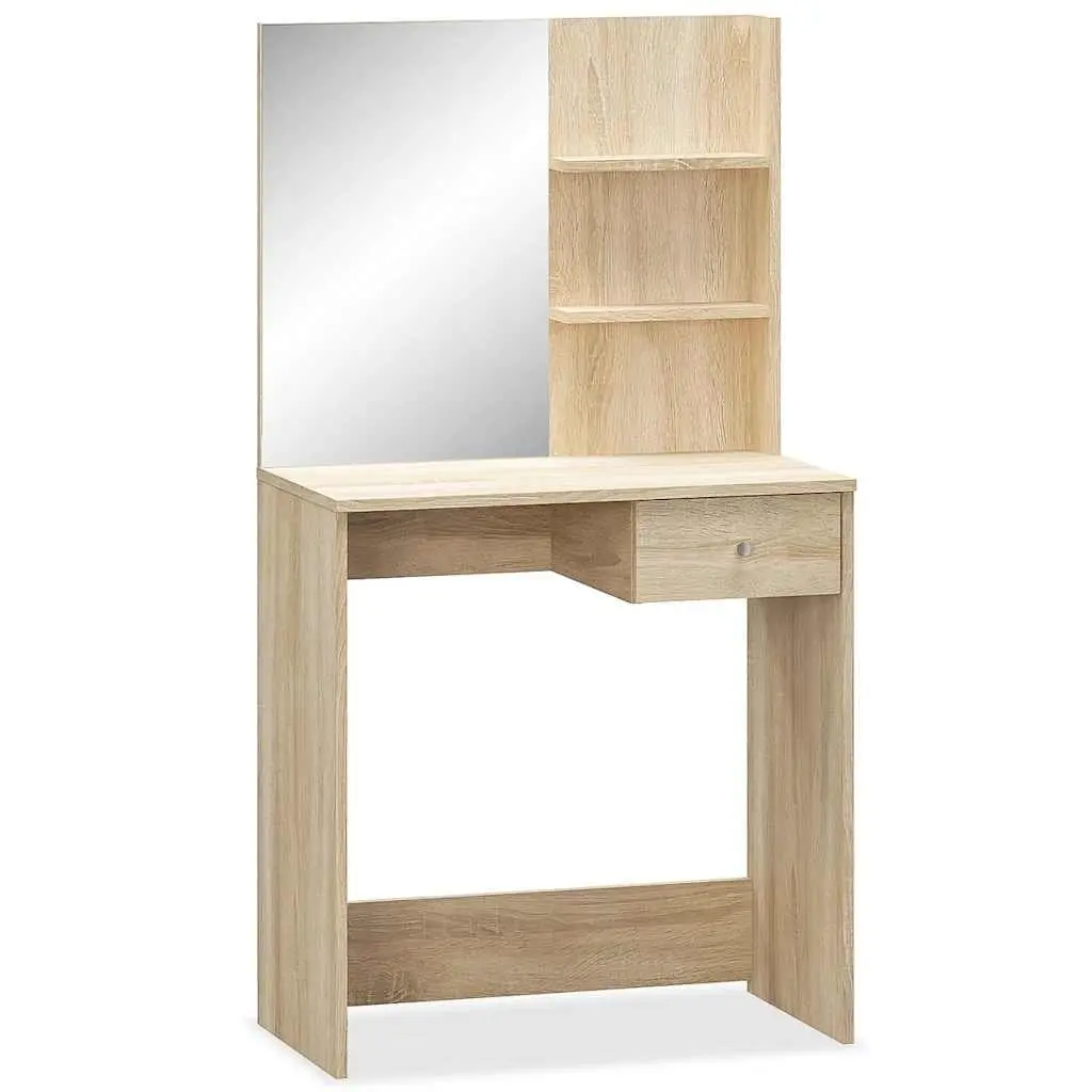 Dressing Table Bedroom Vanity Unit Engineered Wood Storage Drawer Shelving