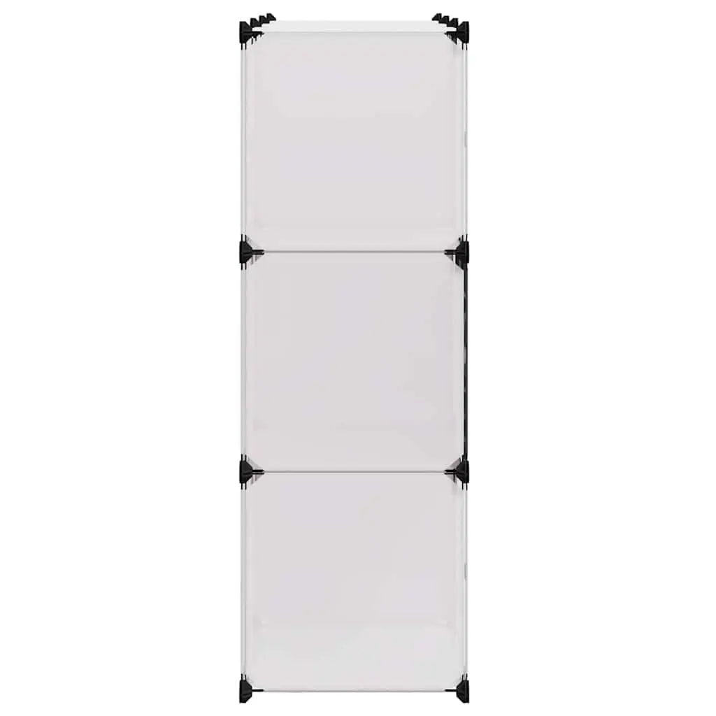 Storage Cube Organiser 9 Compartments Shoe Rack Bookcase Shelving Unit Black