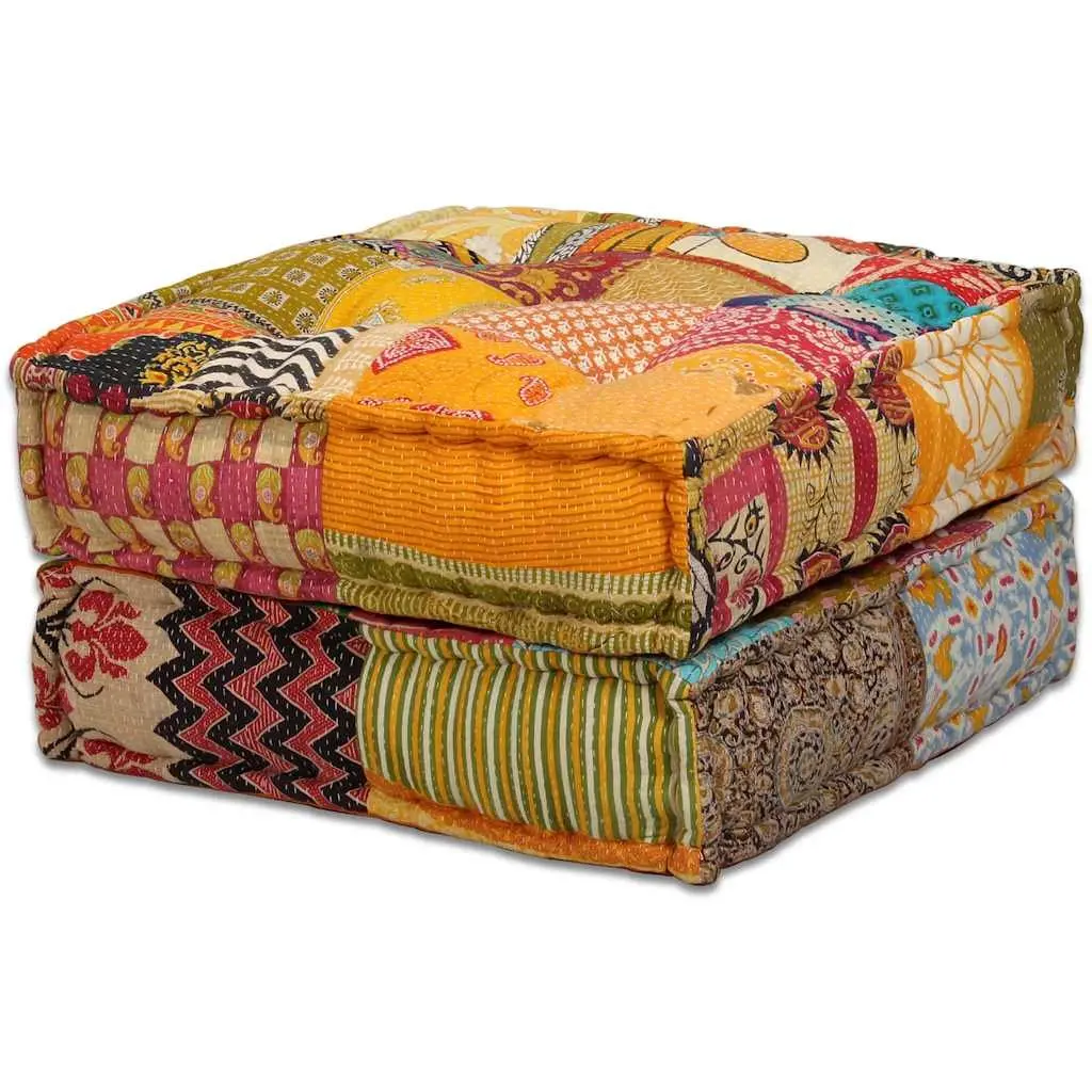 2-Seater Modular Patchwork Pouffe