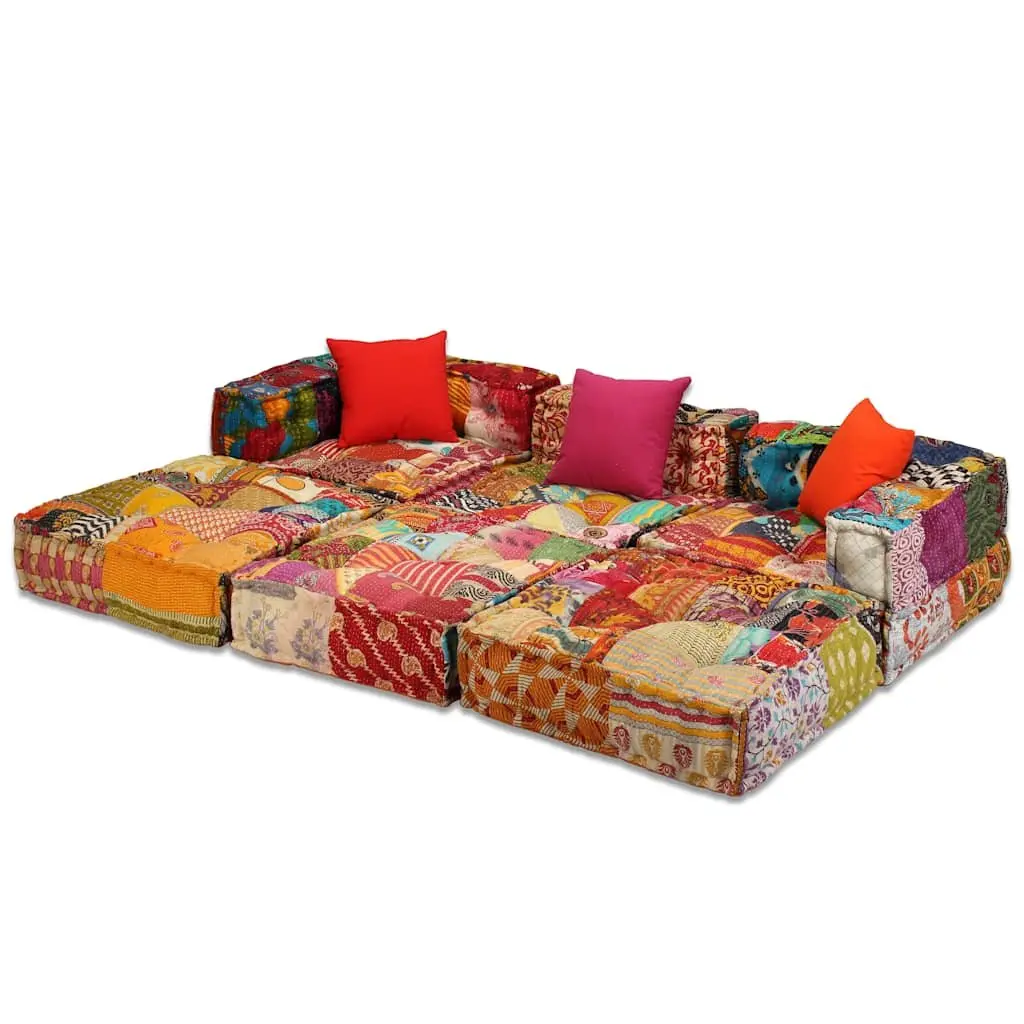 3-Seater Modular Patchwork Sofa
