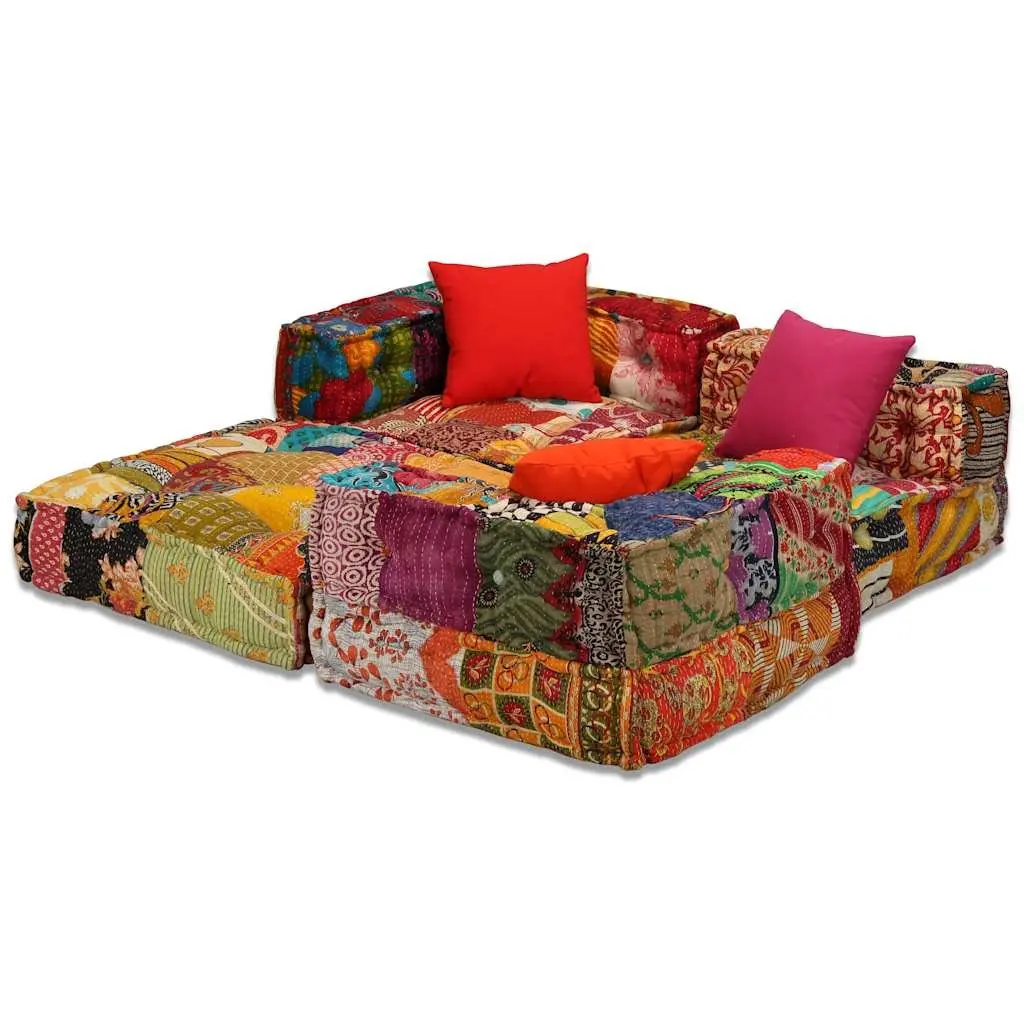 3-Seater Modular Patchwork Sofa