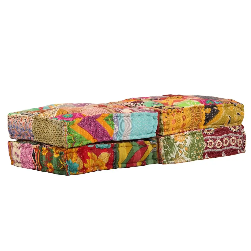 2-Seater Modular Pouffe Sofa Bed
