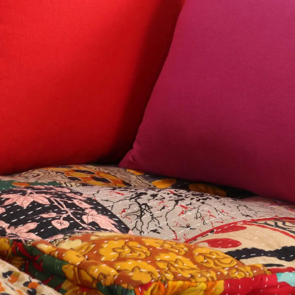2-Seater Modular Pouffe Sofa Bed