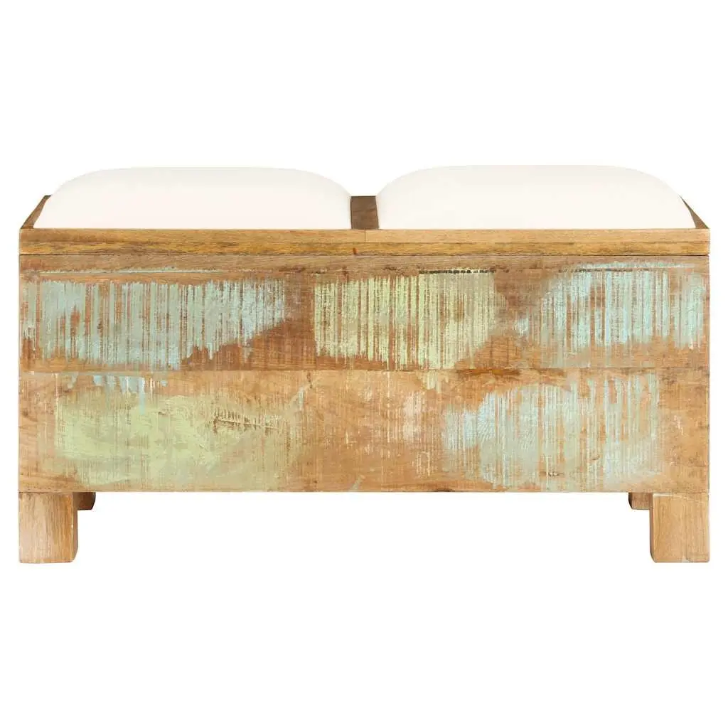 Solid Reclaimed Wood Storage Bench