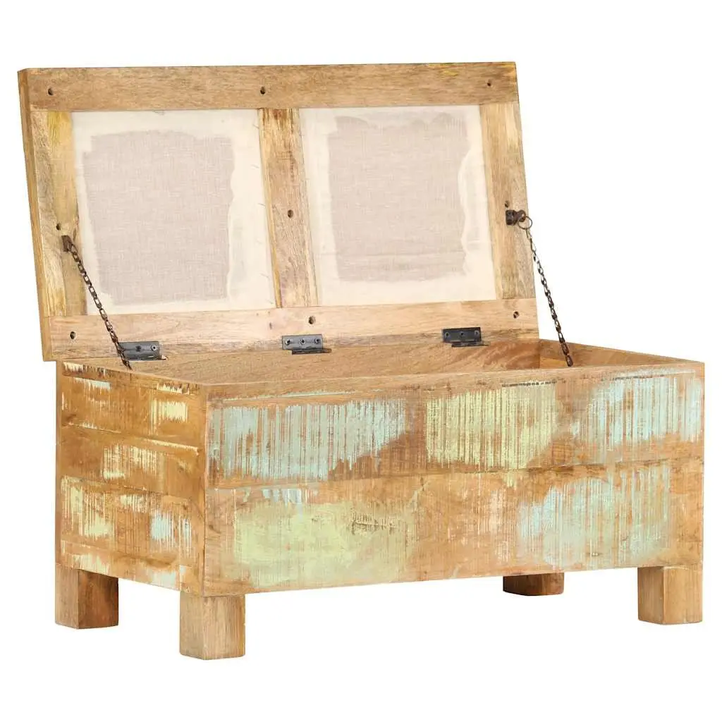 Solid Reclaimed Wood Storage Bench