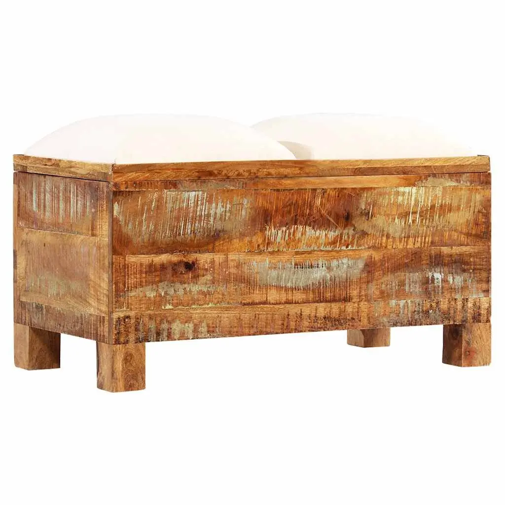 Solid Reclaimed Wood Storage Bench