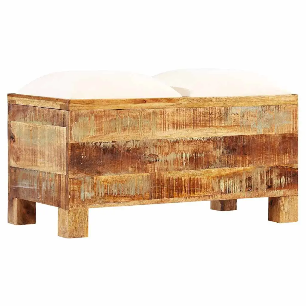 Solid Reclaimed Wood Storage Bench