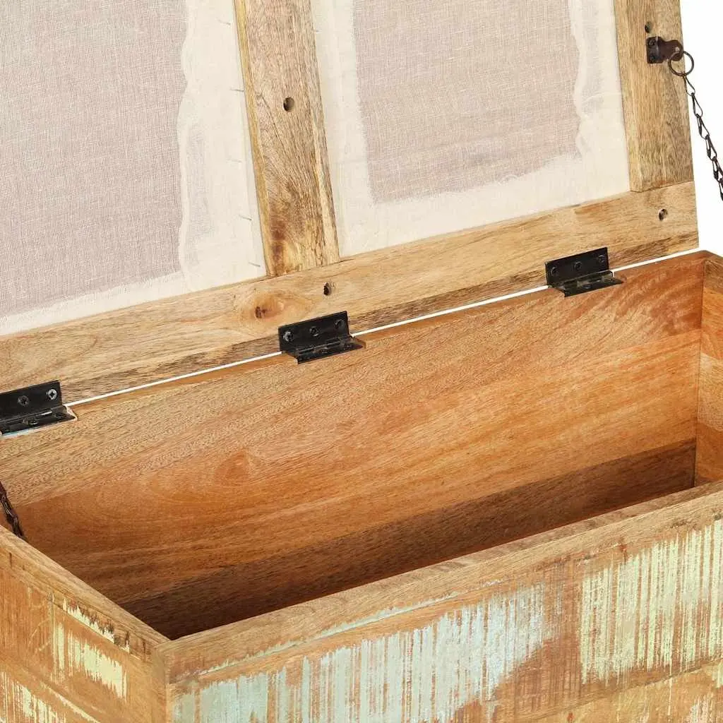 Solid Reclaimed Wood Storage Bench
