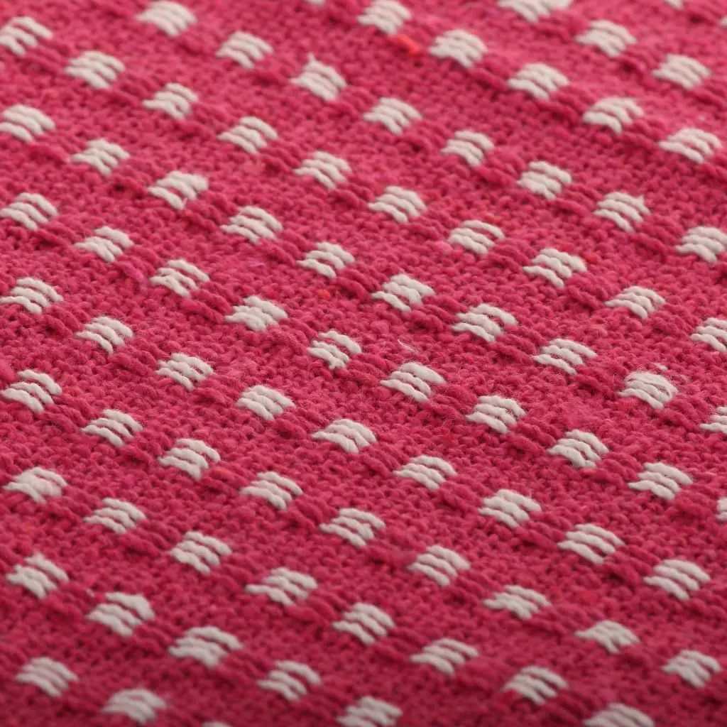 Cotton Throw Blanket for Sofa Bed Chair 160x210 cm Pink Plaid Tassel