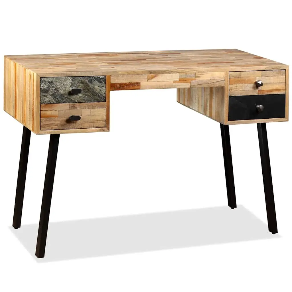 Writing Desk 110x50x76 cm Solid Reclaimed Teak Home Office Study Table